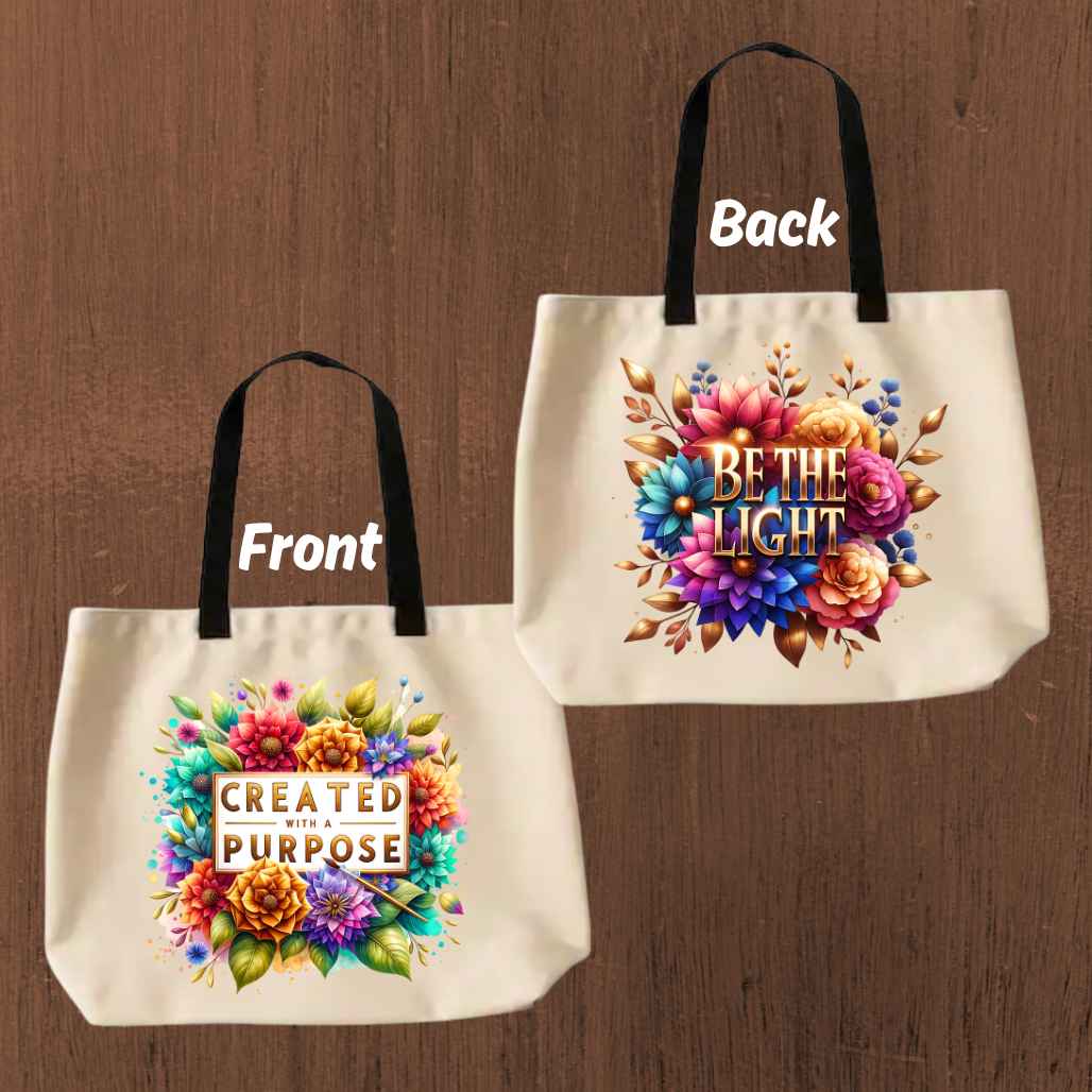 Purpose & Light Tote Bag