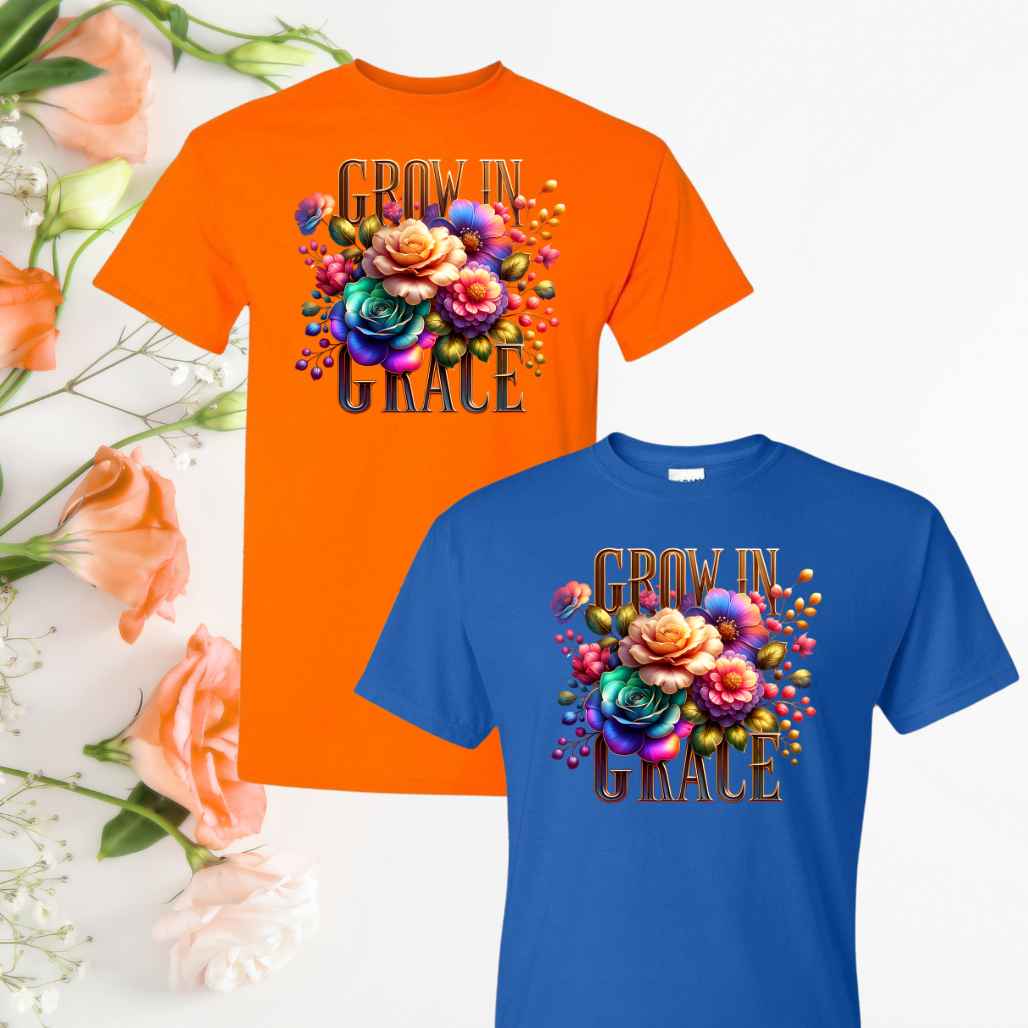 Grace (Floral) Inspirational T-Shirts