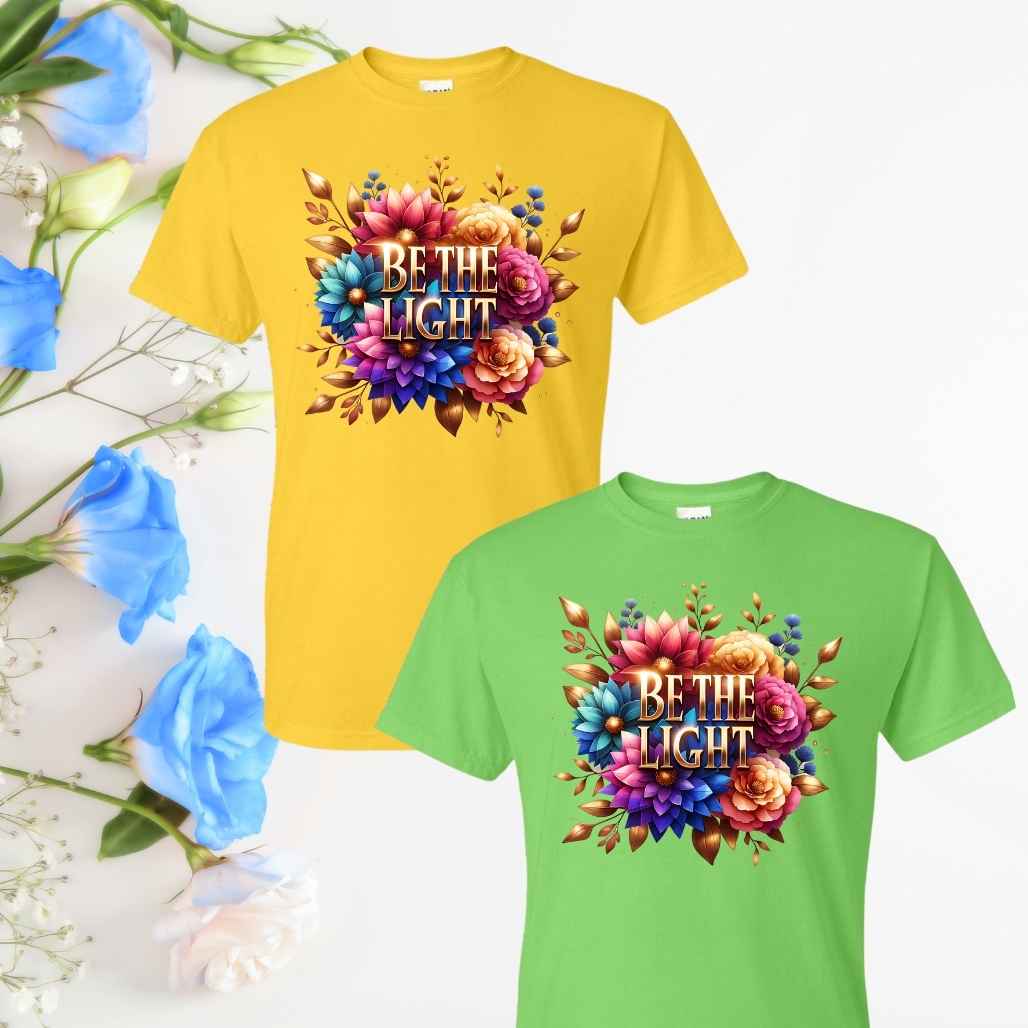 Purpose & Light (Floral) Inspirational T-Shirts