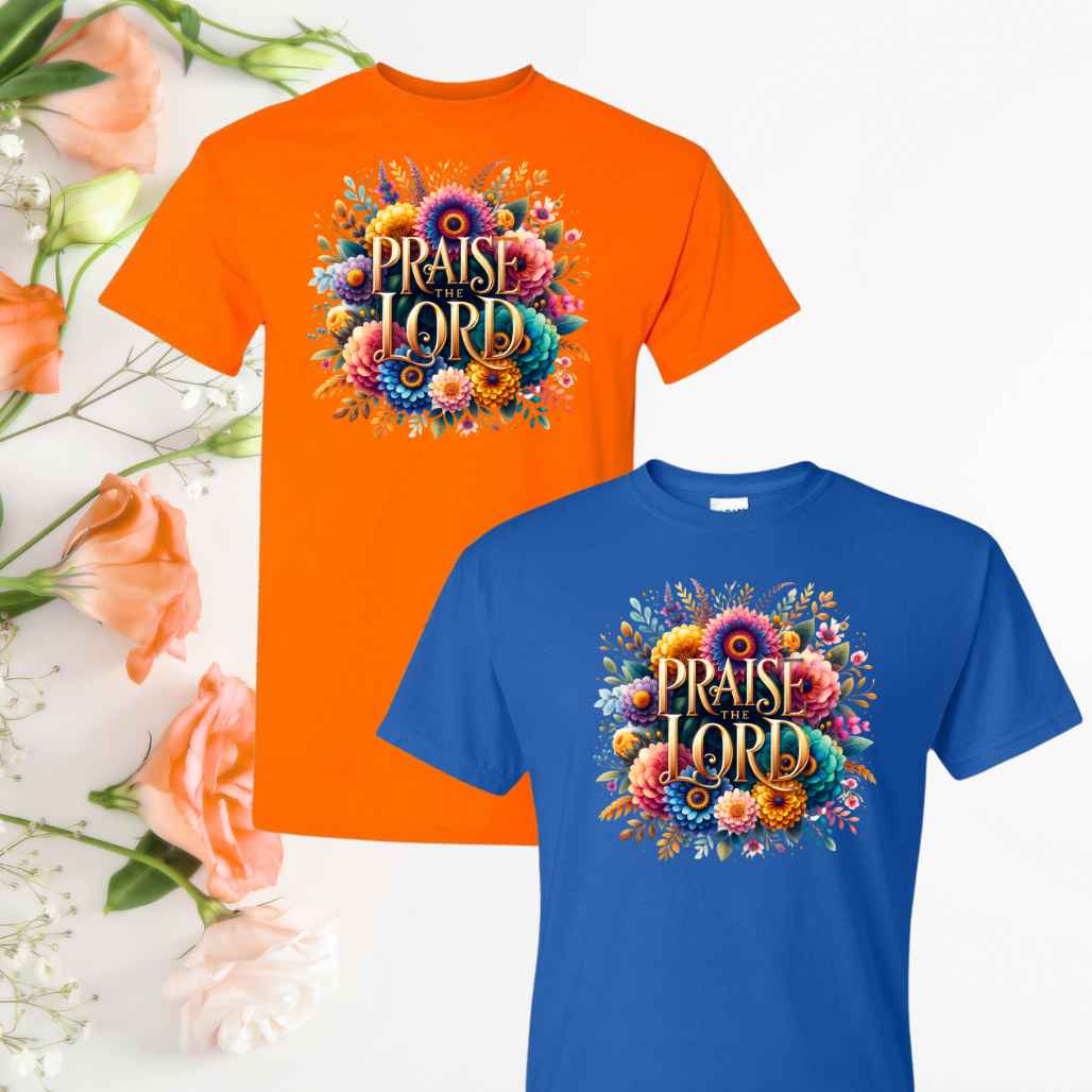 Praise & Worship (Floral) Inspirational T-Shirts