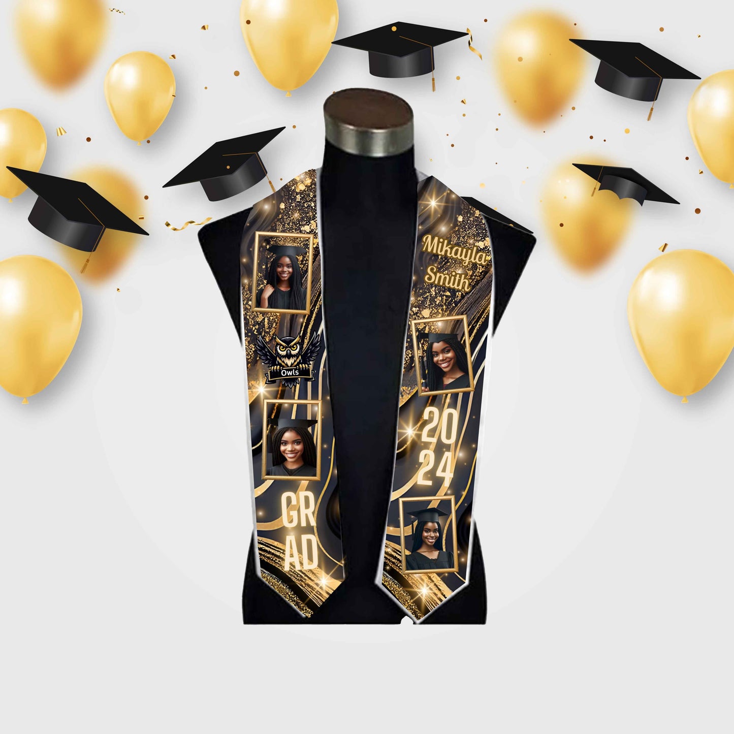 Predesigned Grad Stoles (9 options)