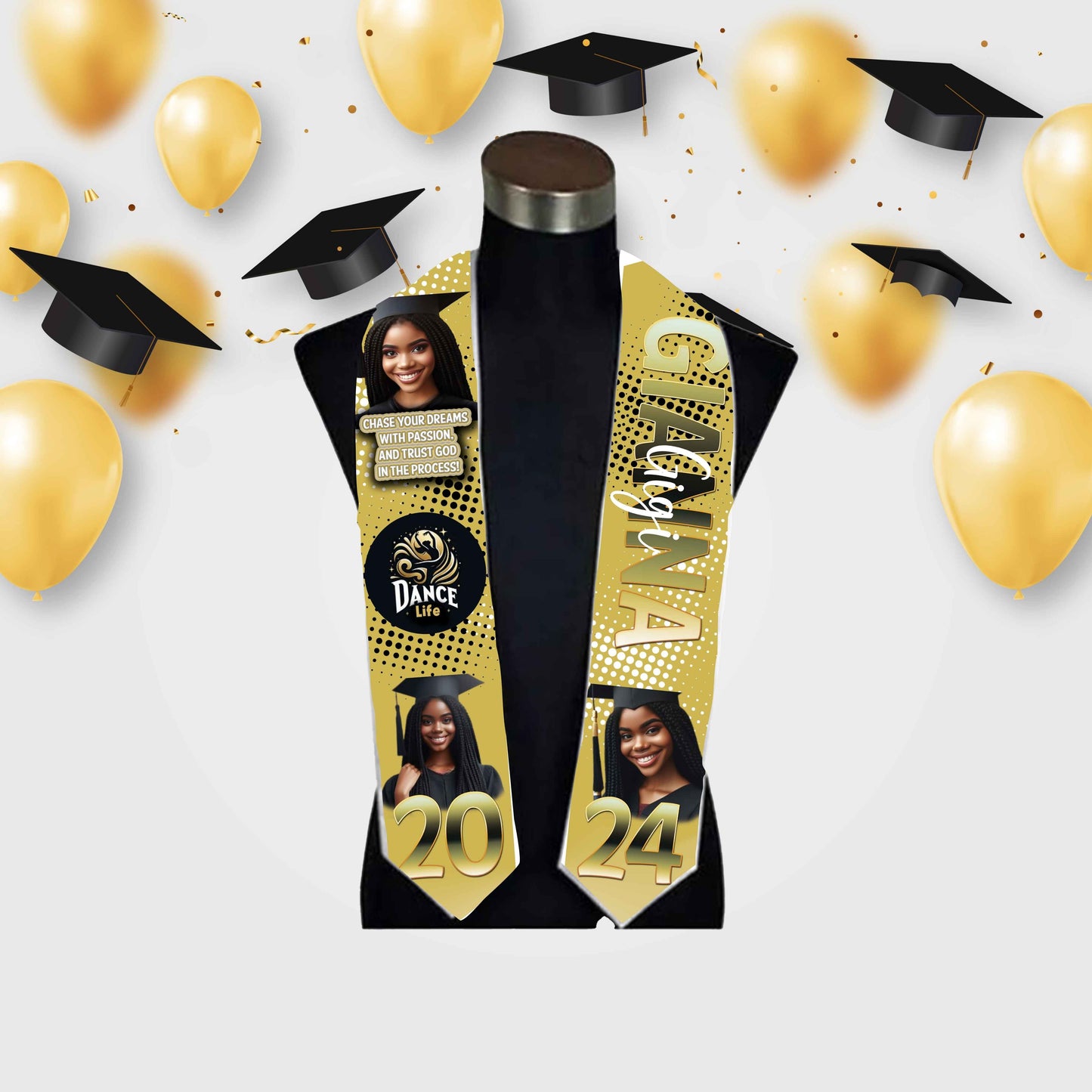 Predesigned Grad Stoles (9 options)