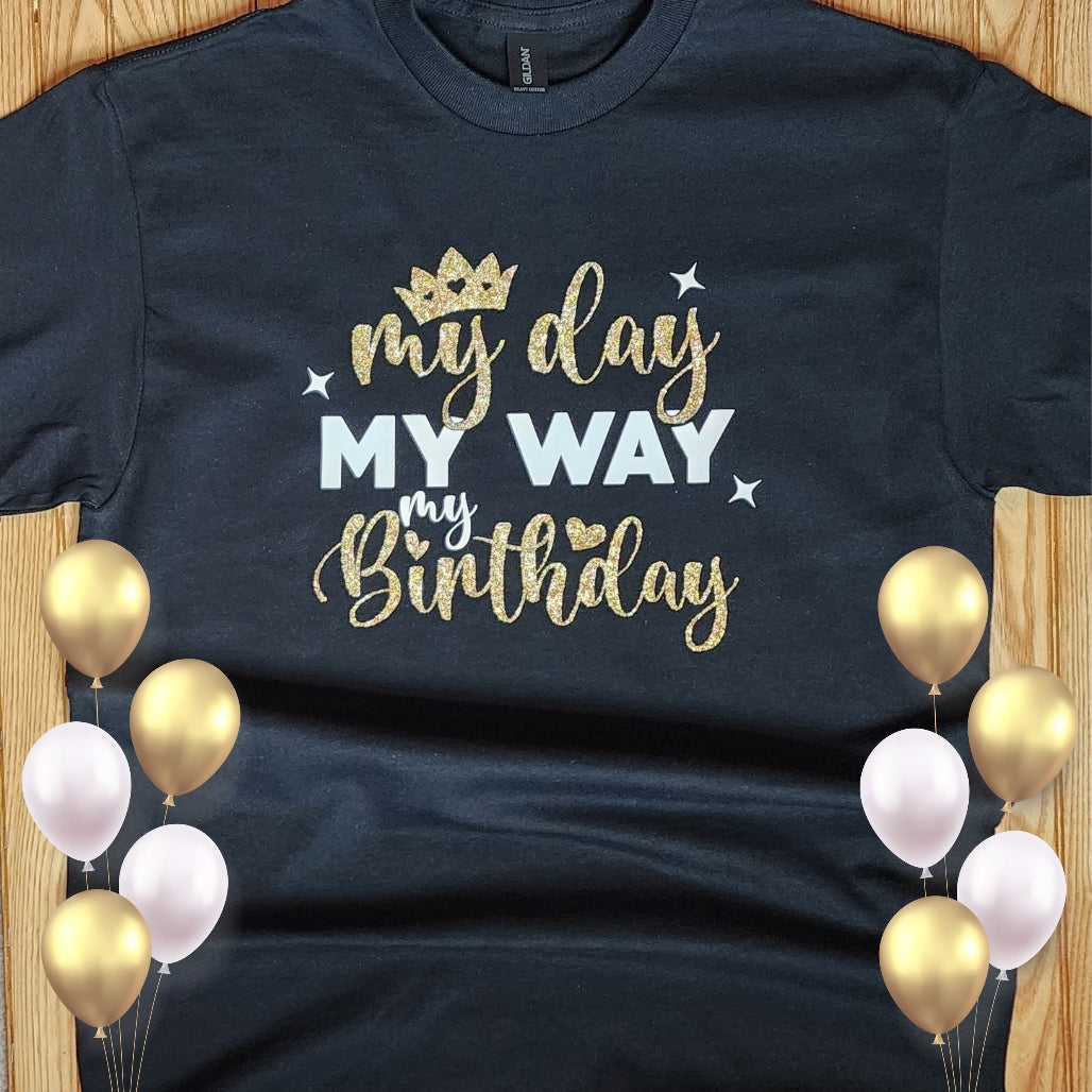 My Birthday Glitter T-shirt