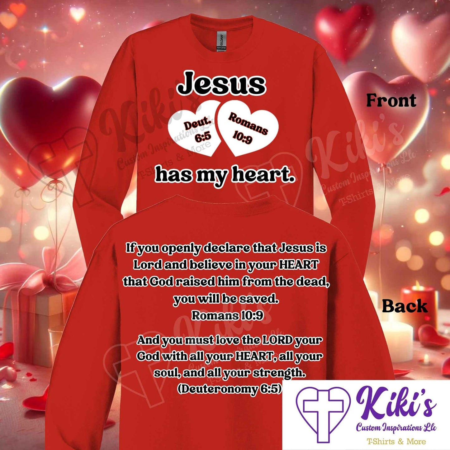 Jesus Has My Heart Apparel