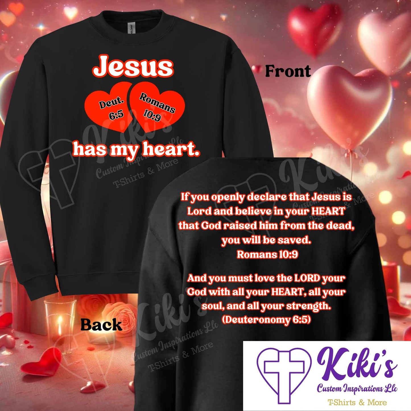 Jesus Has My Heart Apparel