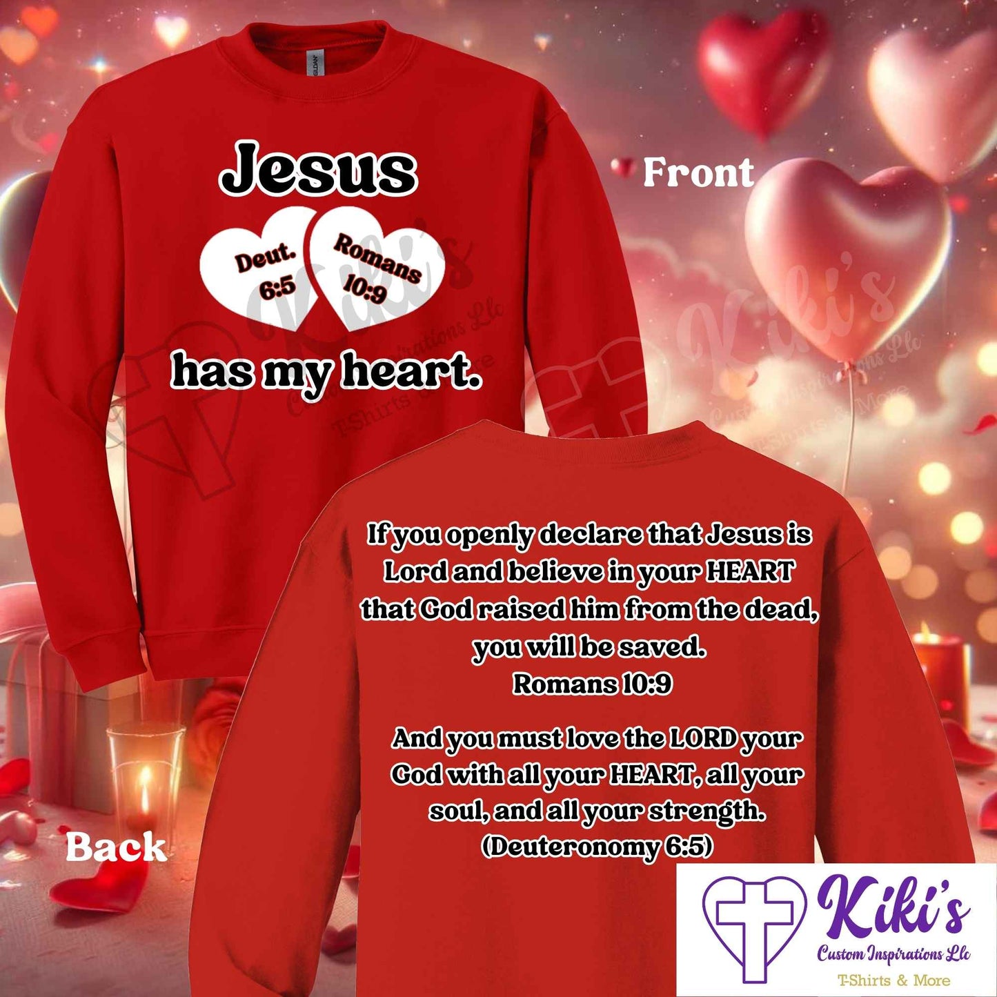 Jesus Has My Heart Apparel