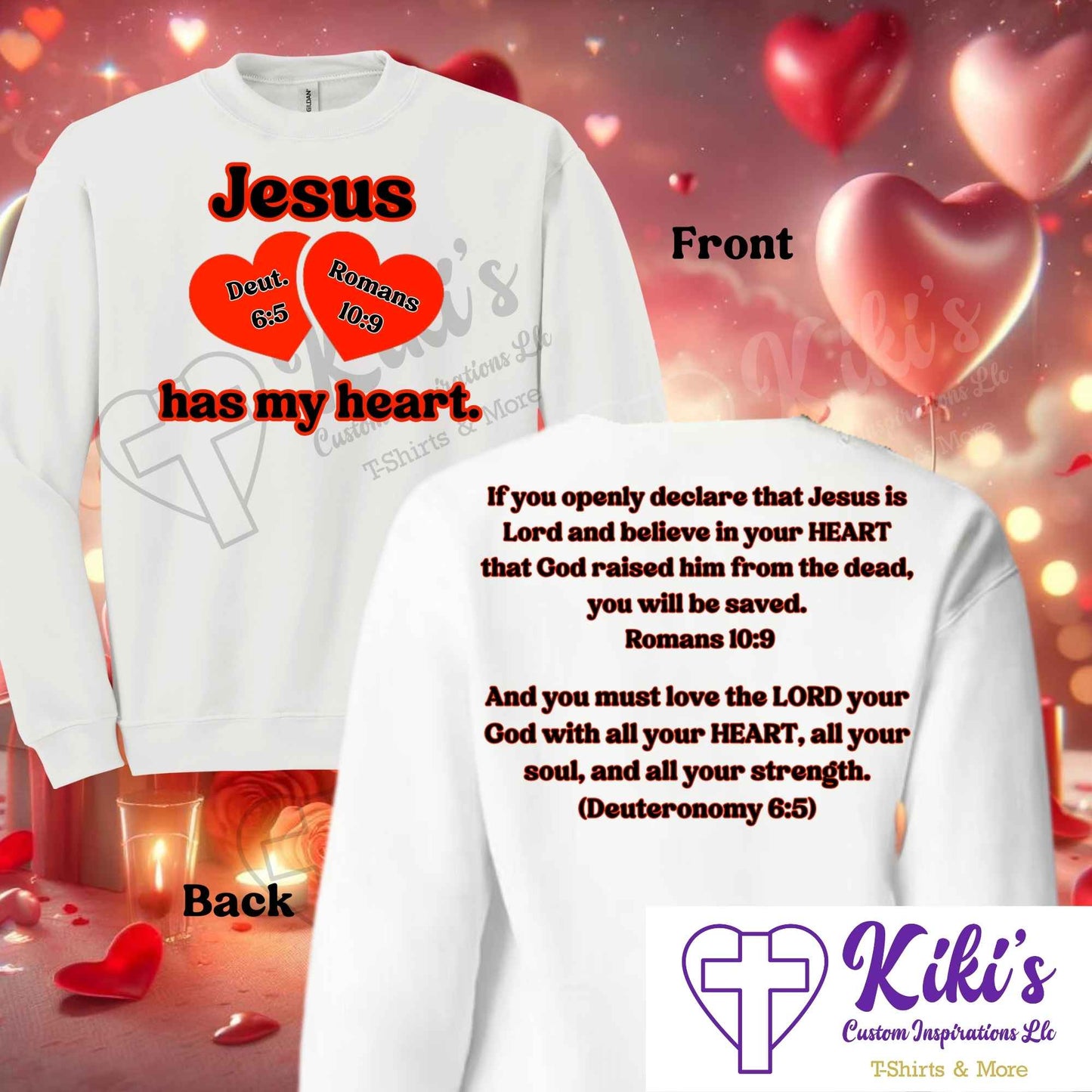 Jesus Has My Heart Apparel