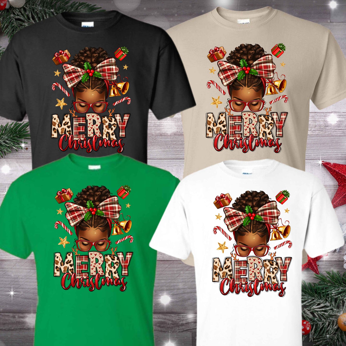 Merry Christmas Apparel (Melanin)