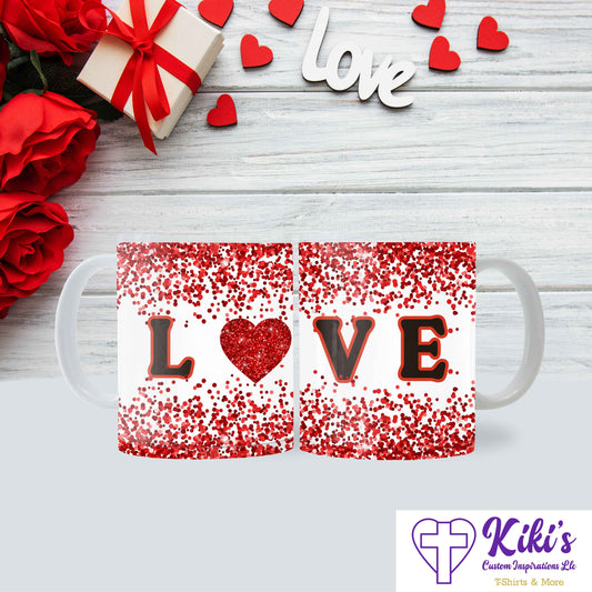 Love Glitter Mug (Personalize)