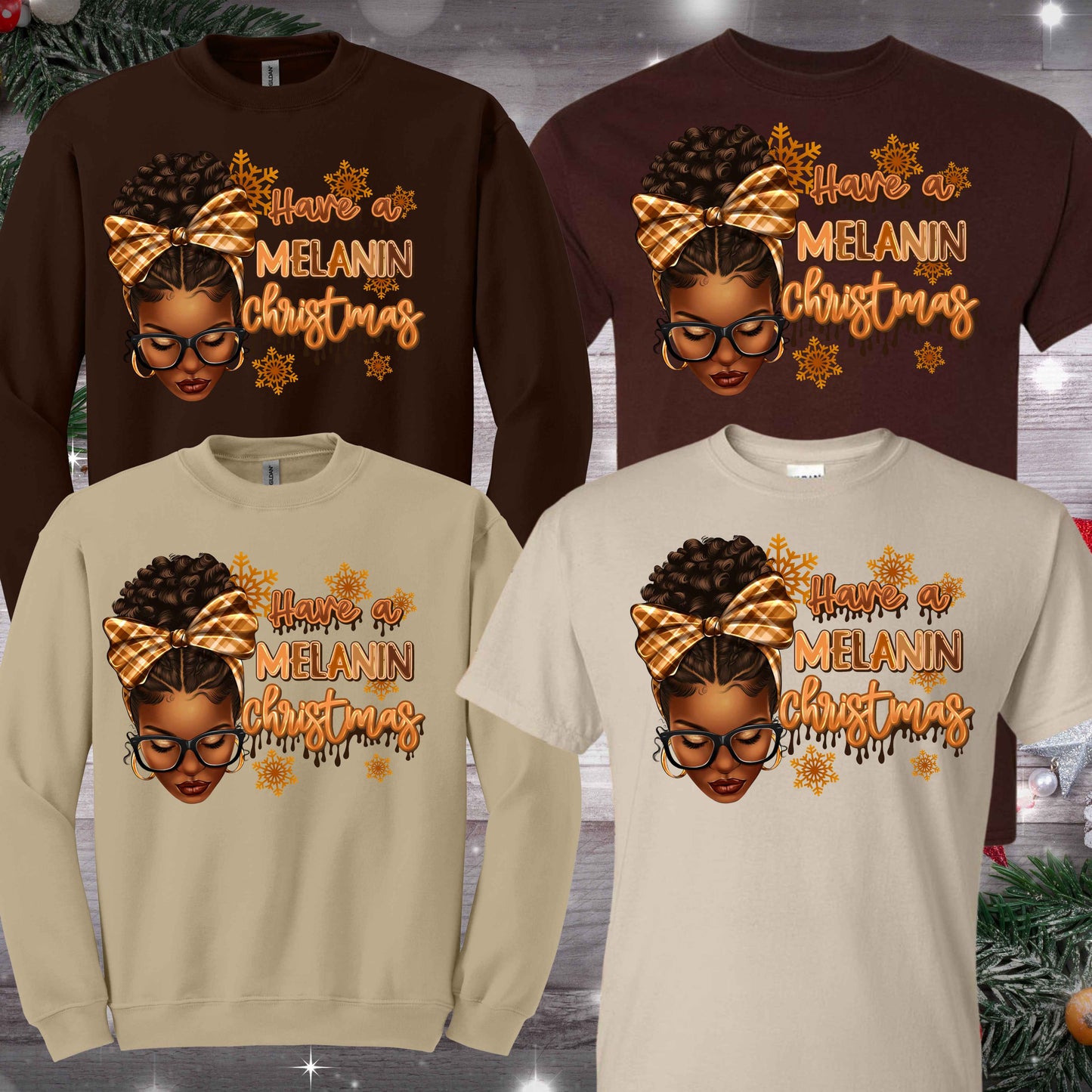 Melanin Christmas Apparel