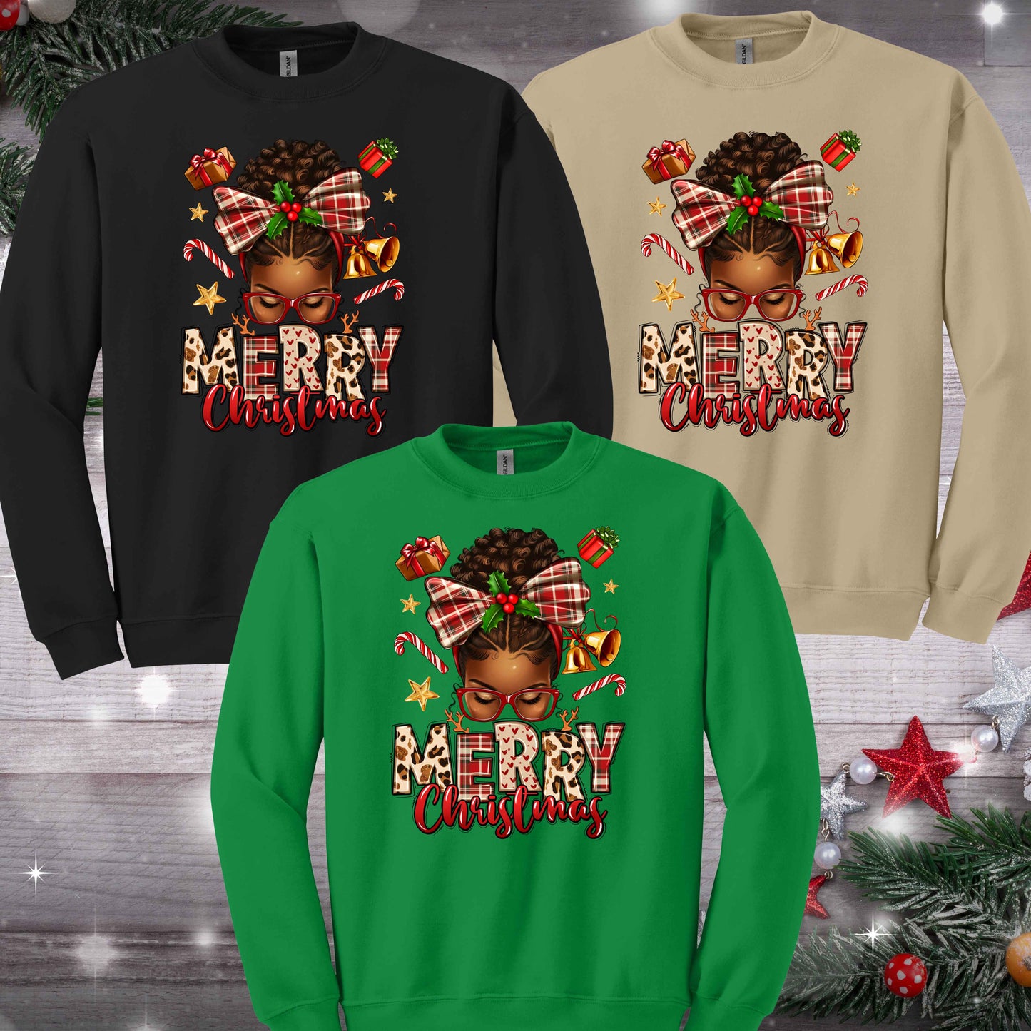 Merry Christmas Apparel (Melanin)